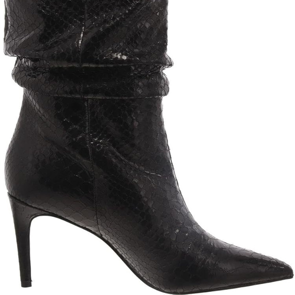 🔥Super sexy black snake mid calf boots🔥 - Picture 2 of 6